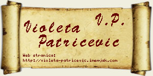 Violeta Patričević vizit kartica